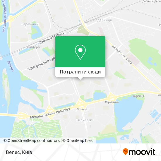 Карта Велес