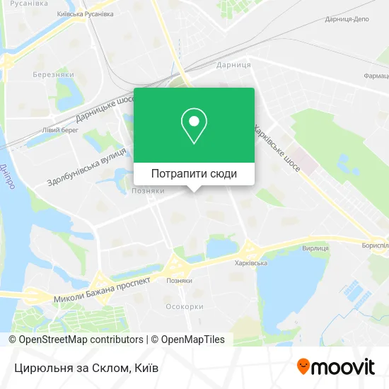 Карта Цирюльня за Склом
