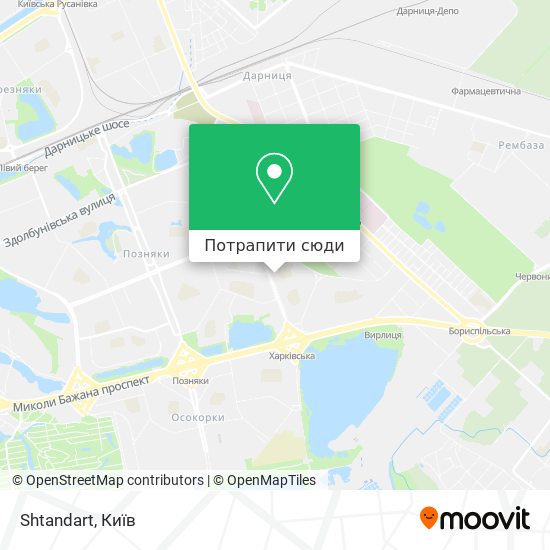 Карта Shtandart