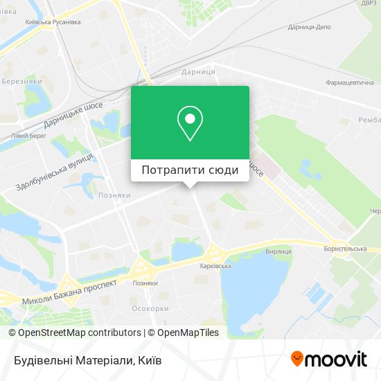 Карта Будівельні Матеріали