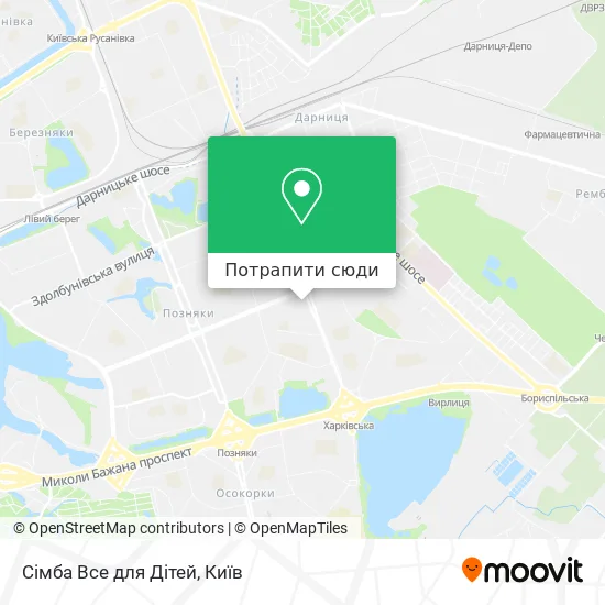 Карта Сімба Все для Дітей