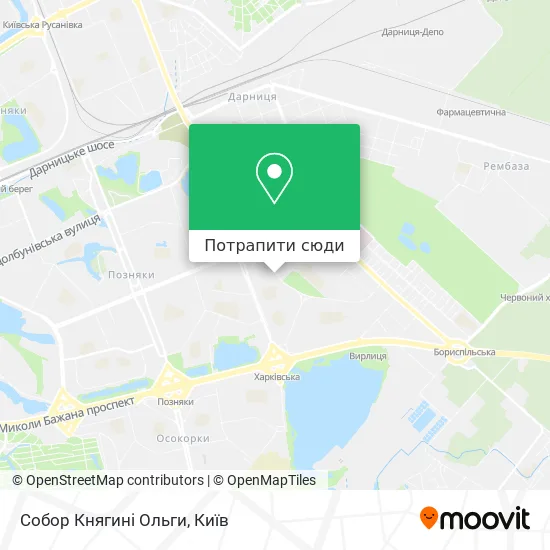 Карта Собор Княгині Ольги