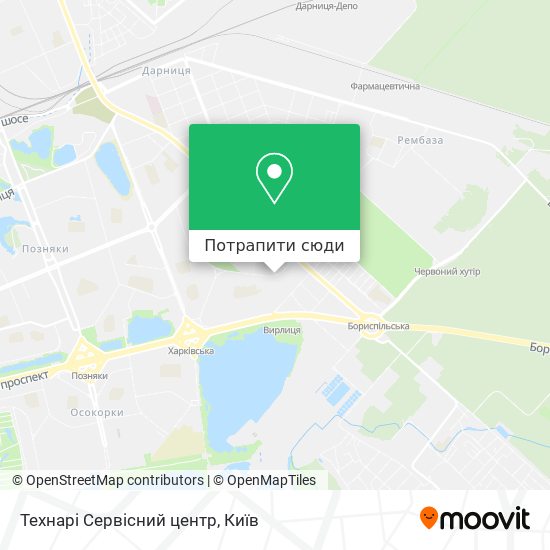 Карта Технарі Сервісний центр