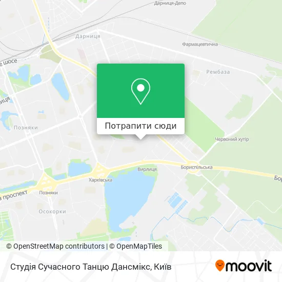 Карта Студія Сучасного Танцю Дансмікс