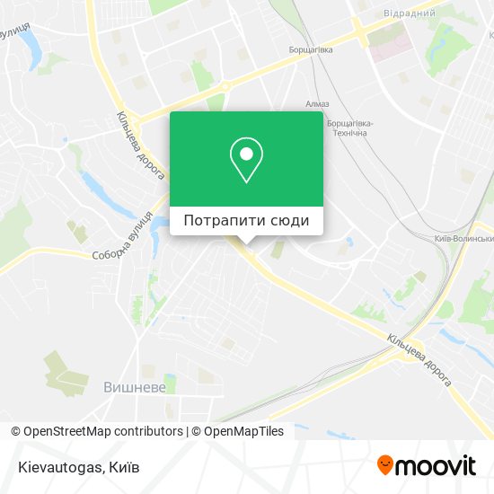 Карта Kievautogas