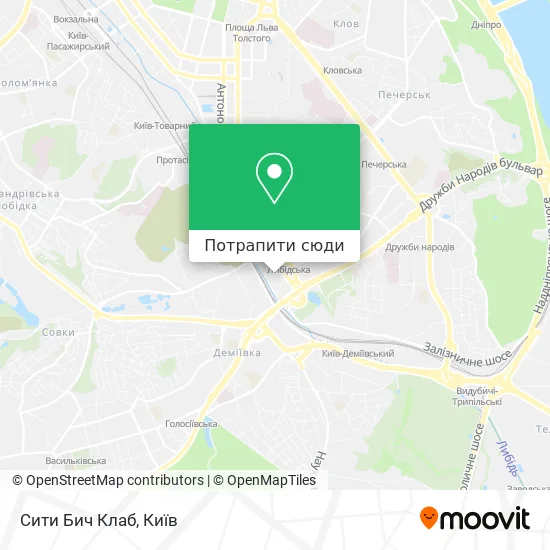 Карта Сити Бич Клаб