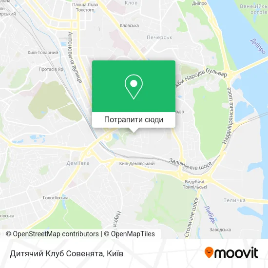 Карта Дитячий Клуб Совенята