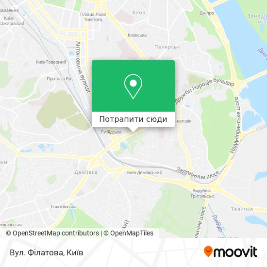 Карта Вул. Філатова