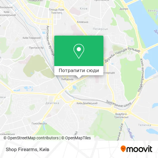Карта Shop Firearms