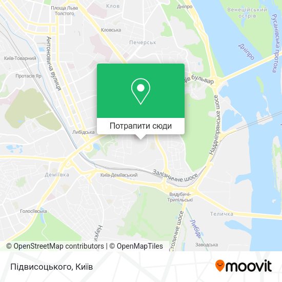 Карта Підвисоцького