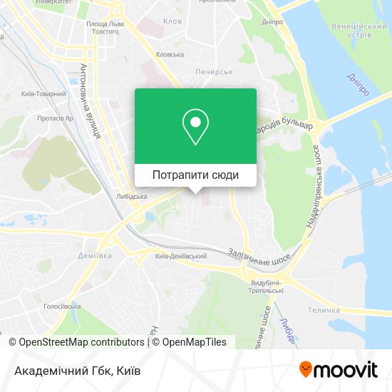 Карта Академічний Гбк