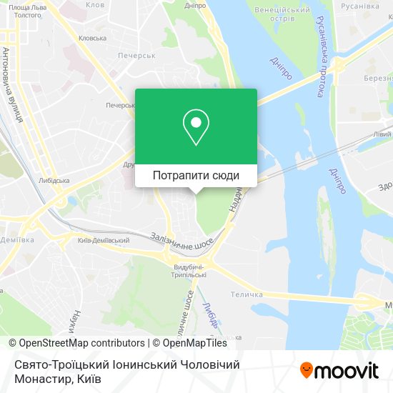 Карта Свято-Троїцький Іонинський Чоловічий Монастир