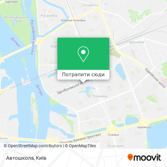 Карта Автошкола