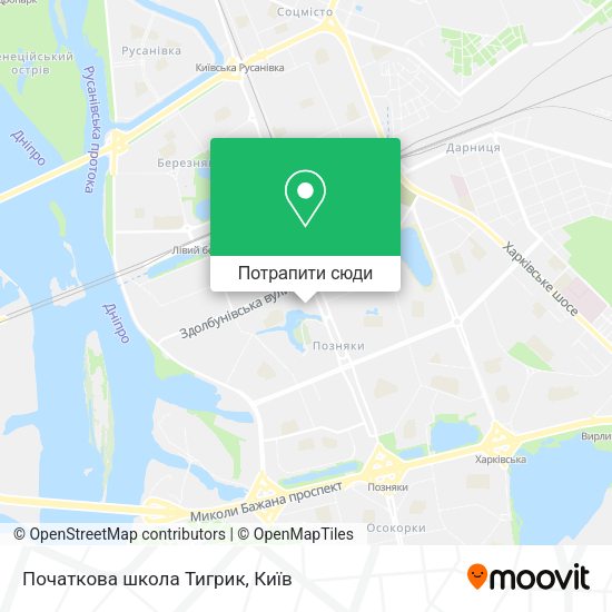 Карта Початкова школа Тигрик