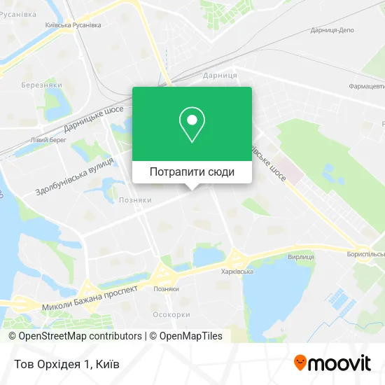 Карта Тов Орхідея 1