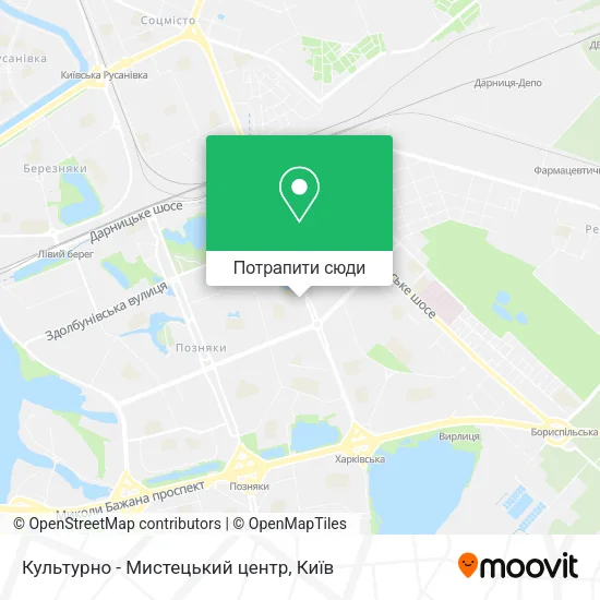 Карта Культурно - Мистецький центр