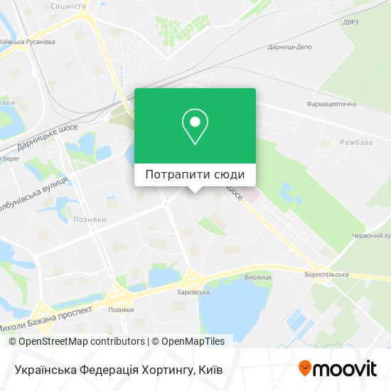Карта Українська Федерація Хортингу