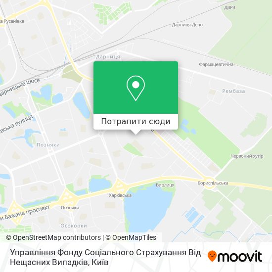 Карта Управління Фонду Соціального Страхування Від Нещасних Випадків