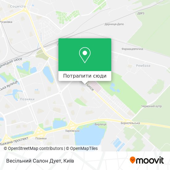 Карта Весільний Салон Дует