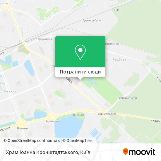 Карта Храм Іоанна Кронштадтського