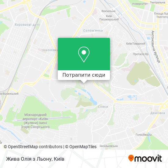 Карта Жива Олія з Льону