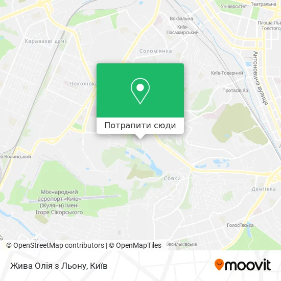 Карта Жива Олія з Льону