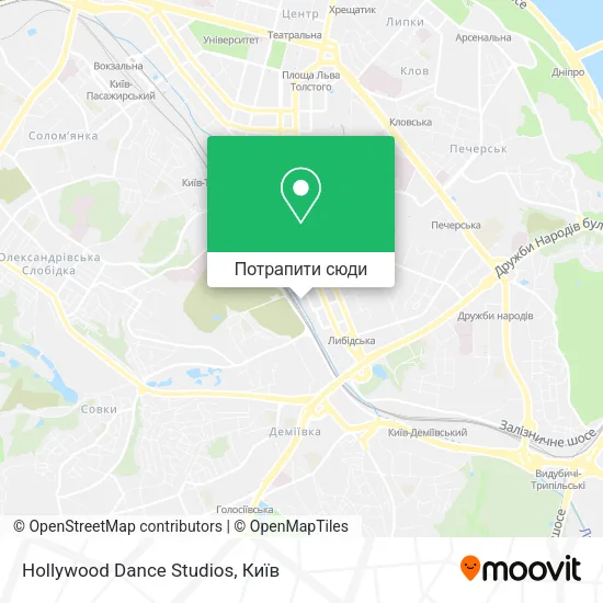 Карта Hollywood Dance Studios