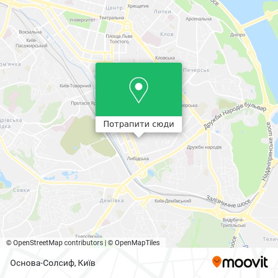 Карта Основа-Солсиф