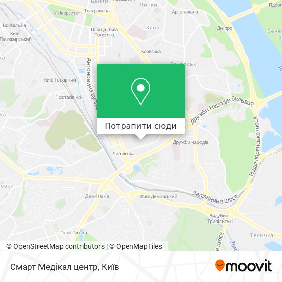 Карта Смарт Медікал центр