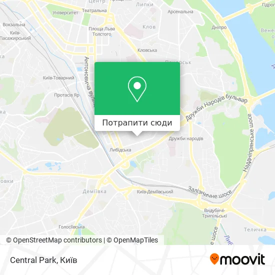 Карта Central Park