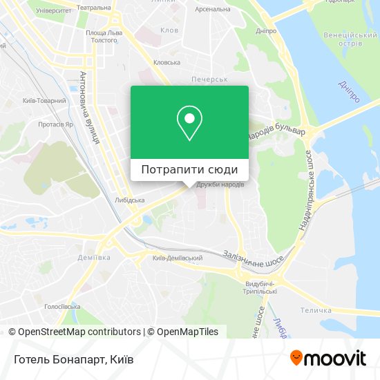 Карта Готель Бонапарт