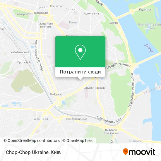 Карта Chop-Chop Ukraine
