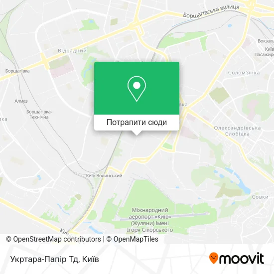 Карта Укртара-Папір Тд