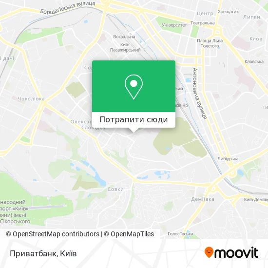 Карта Приватбанк
