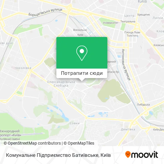 Карта Комунальне Підприємство Батиївське
