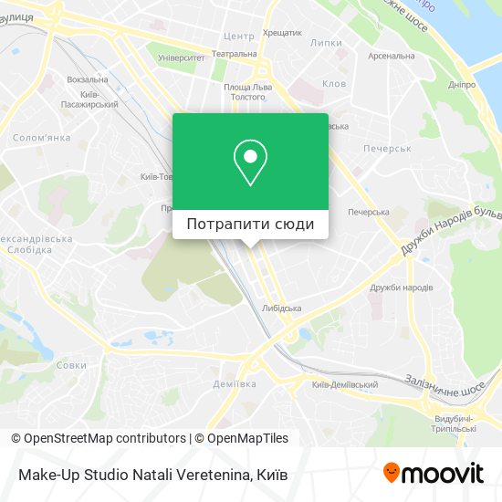 Карта Make-Up Studio Natali Veretenina