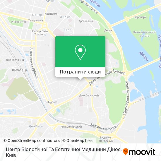 Карта Центр Біологічної Та Естетичної Медицини Дінос