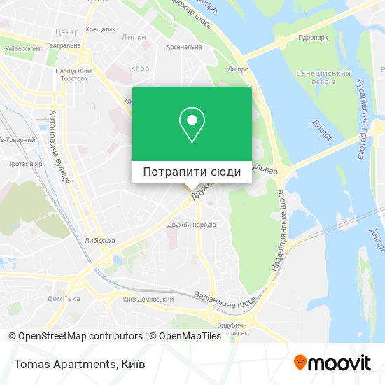 Карта Tomas Apartments