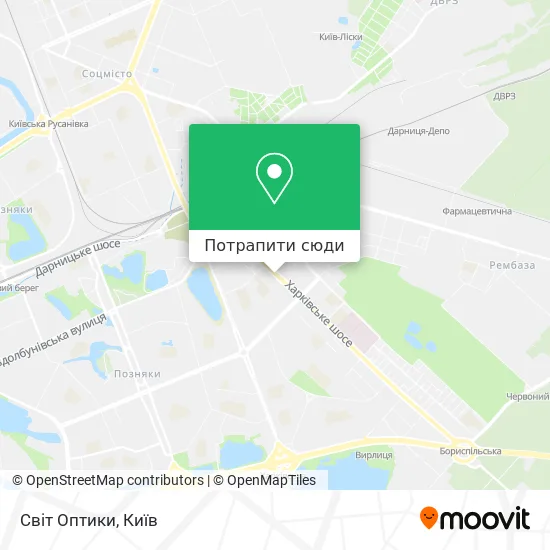 Карта Світ Оптики