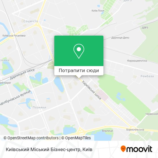 Карта Київський Міський Бізнес-центр