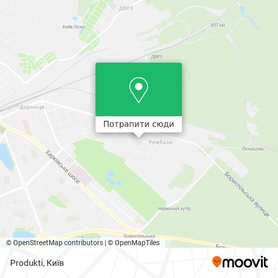 Карта Produkti