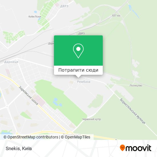Карта Snekis