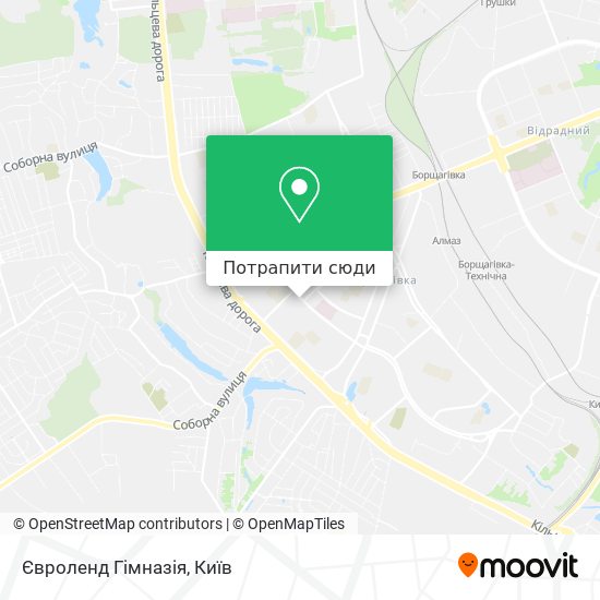 Карта Євроленд Гімназія