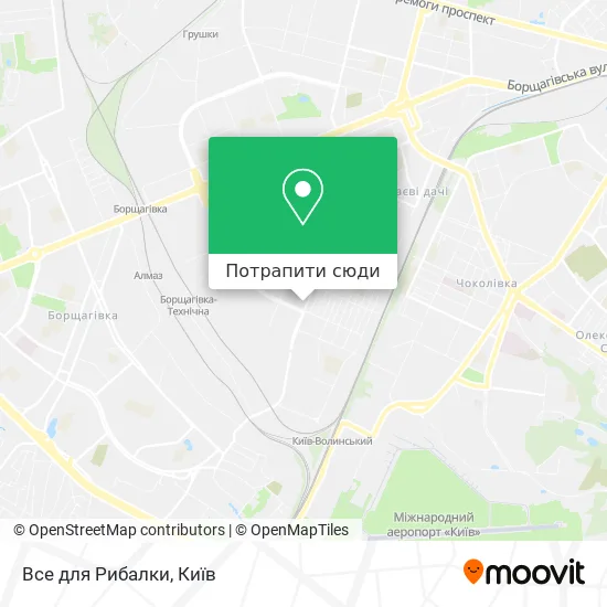 Карта Все для Рибалки
