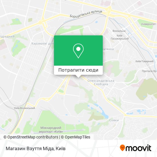 Карта Магазин Взуття Міда