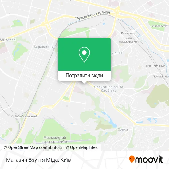 Карта Магазин Взуття Міда