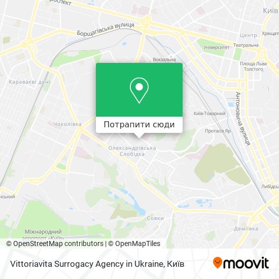 Карта Vittoriavita Surrogacy Agency in Ukraine