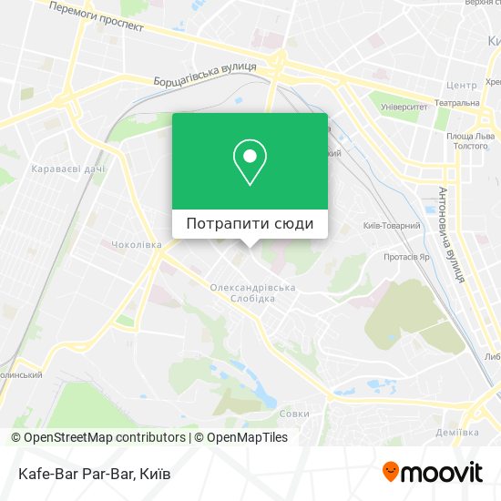 Карта Kafe-Bar Par-Bar