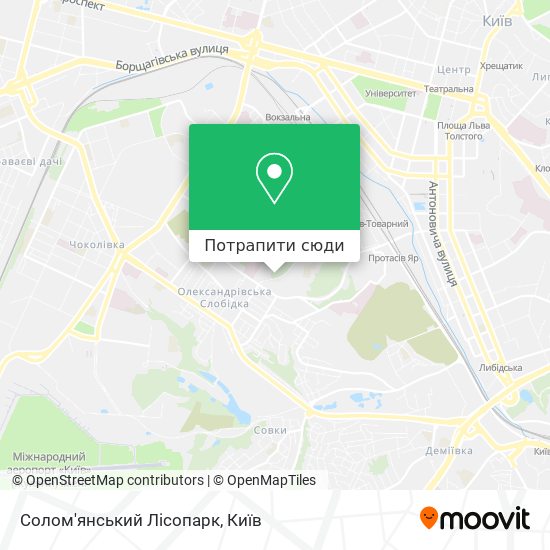 Карта Солом'янський Лісопарк
