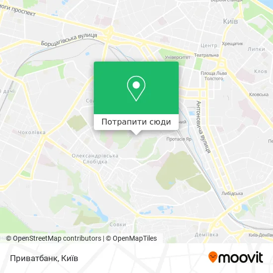 Карта Приватбанк